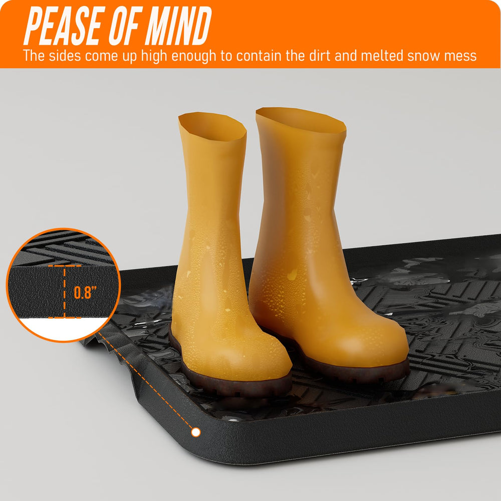 LFCONNECT tray under potted plants catching water to protect flooring