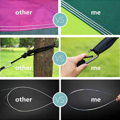LFL hammock hung at campsite delivering comfortable elevated sleep