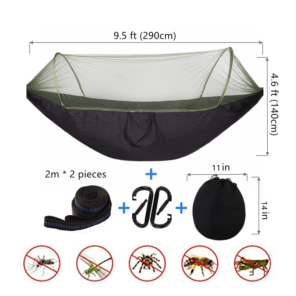 LFL hammock tree straps and carabiners displayed for secure hanging