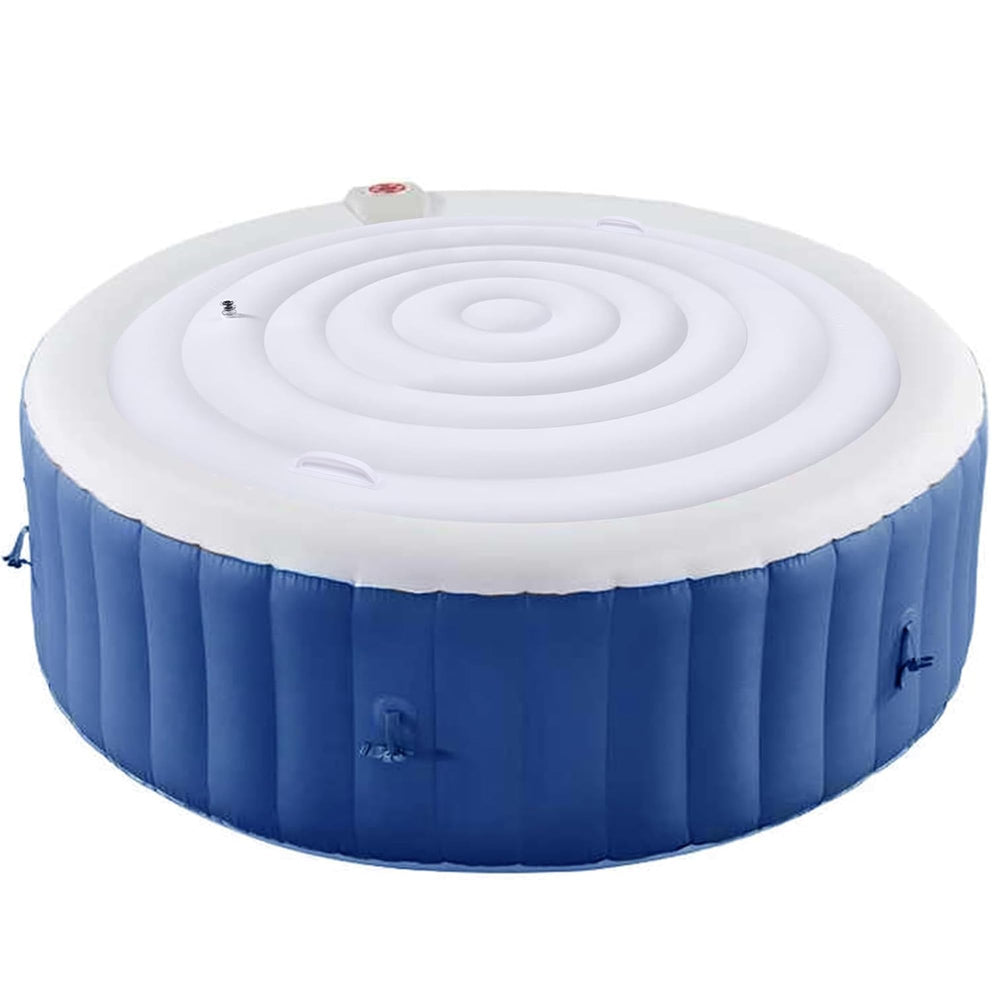 LFUTARI front view of inflatable hot tub cover showing full fit and easy protection
