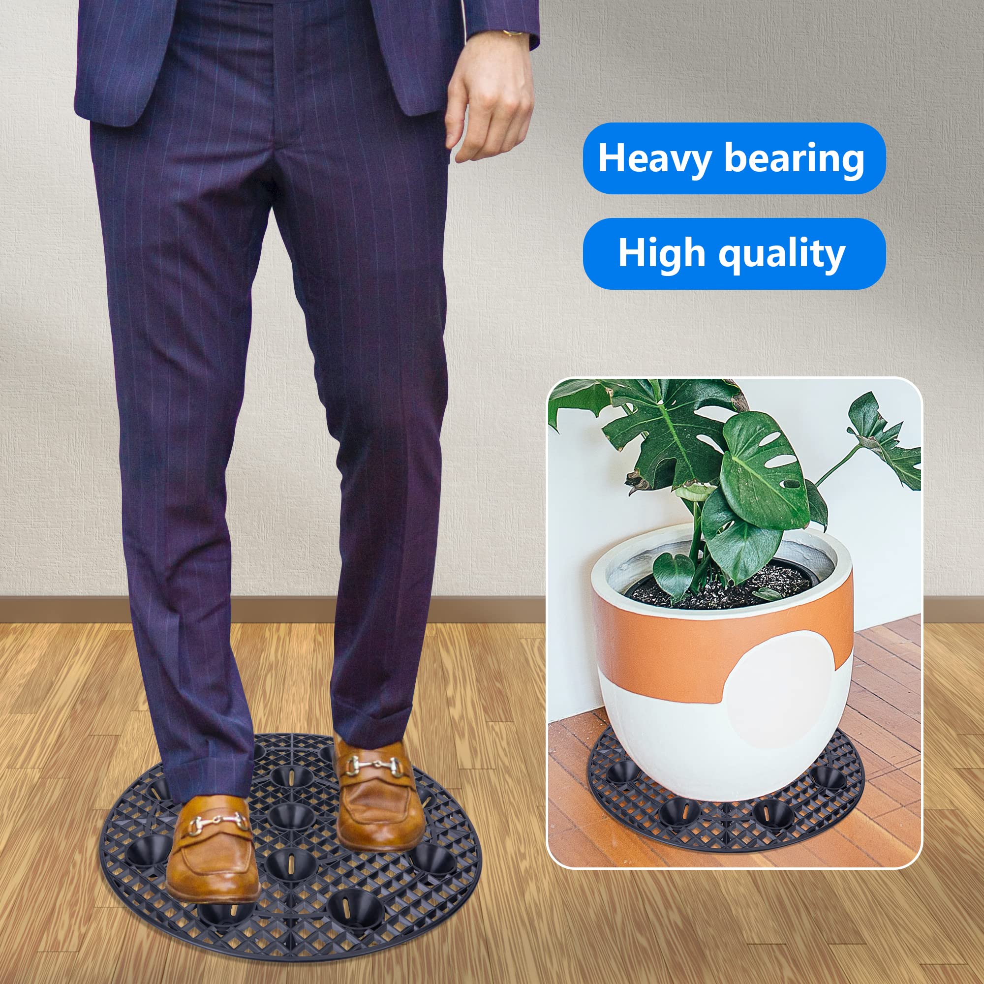 LFUTARI plant riser in living room protecting floor and enhancing display