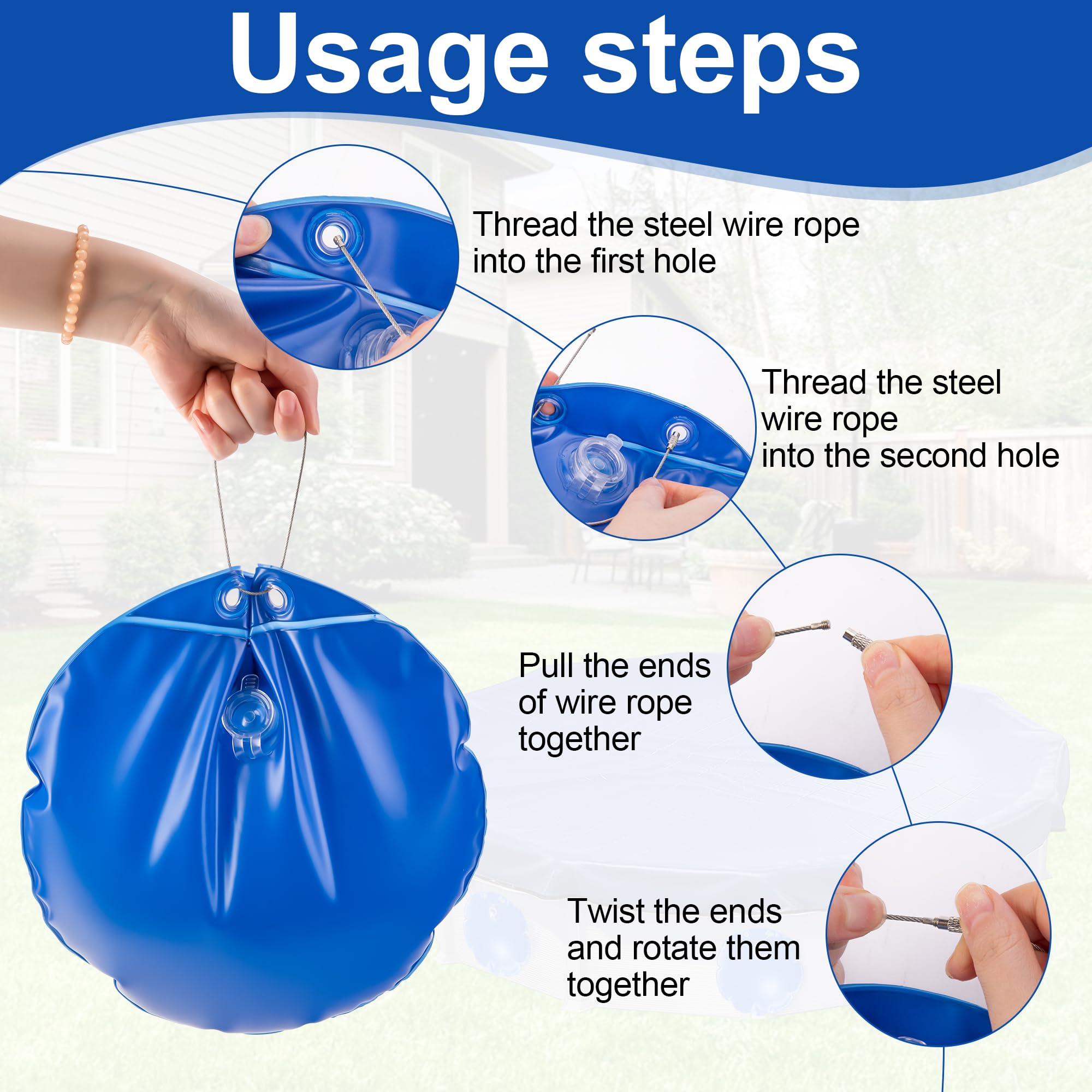 LFUTARI high-strength wire rope detail showing secure hanging and easy removal