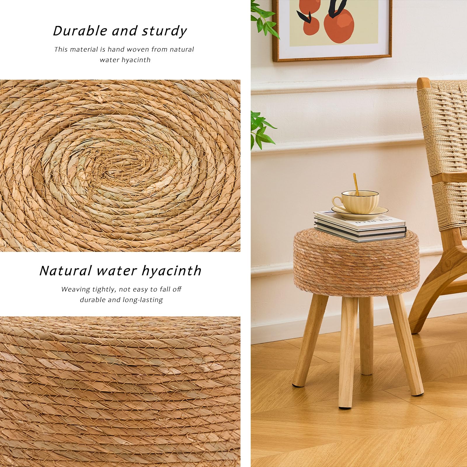 LGENHOOM pouf on balcony demonstrating outdoor-ready style and cozy seating