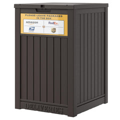 LHBGO delivery box front view showing secure design and curb appeal