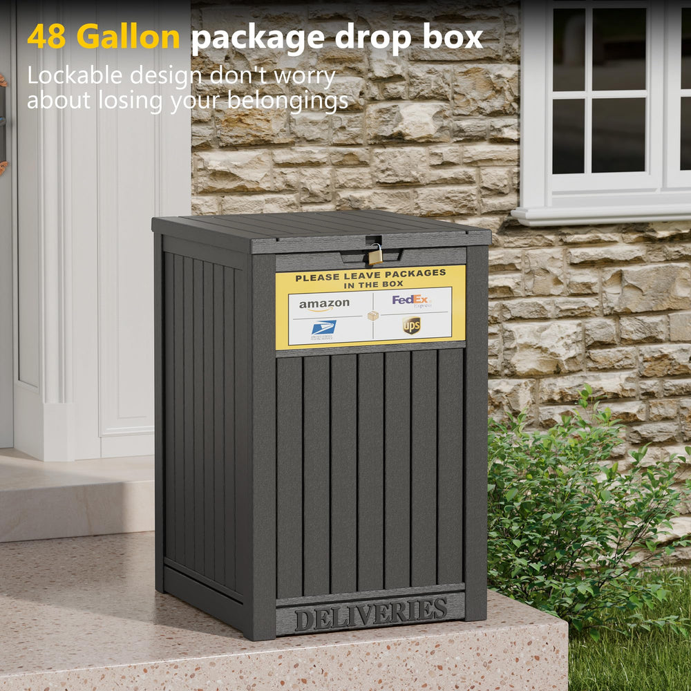 LHBGO visible delivery sign attached guiding couriers to safe drop location