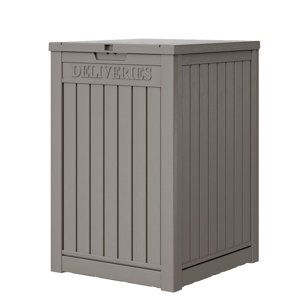 LHBGO front view of delivery box showing secure design and curb appeal