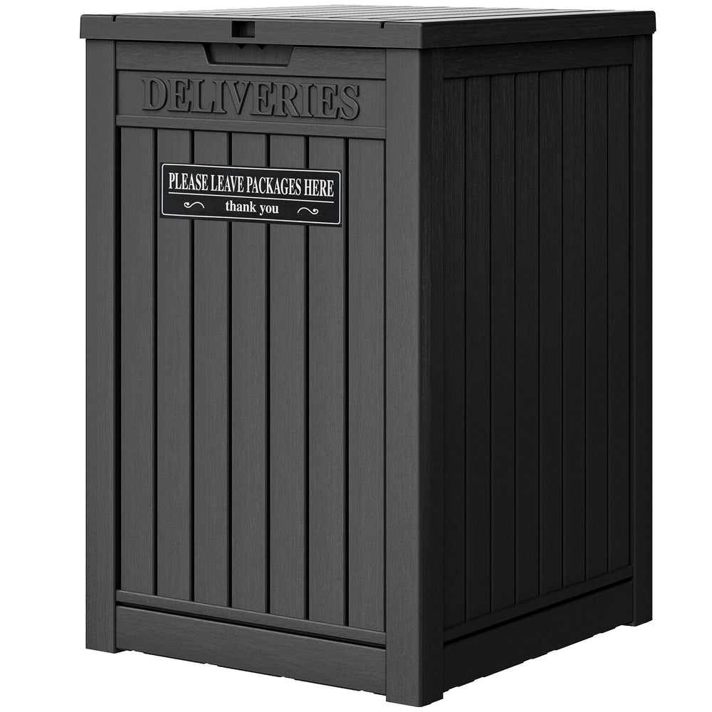 LHBGO front view of delivery box showing secure curbside protection