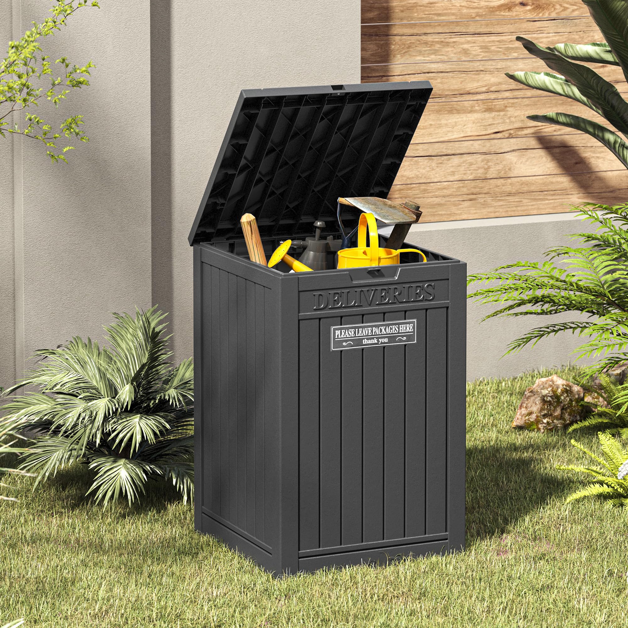 LHBGO used for garden tool storage demonstrating multi-purpose utility
