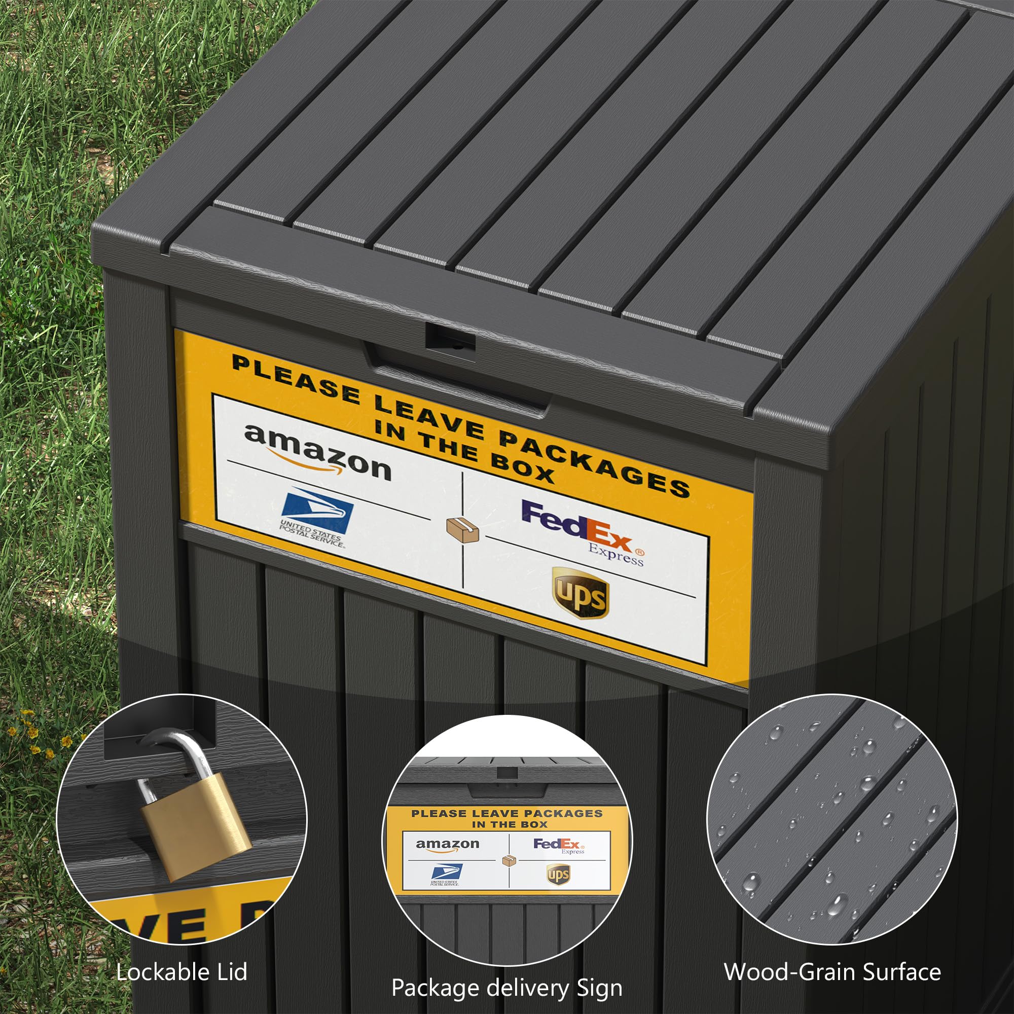 LHBGO on a covered porch demonstrating convenient outdoor installation