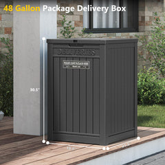 LHBGO open lid view displaying roomy interior for multiple packages