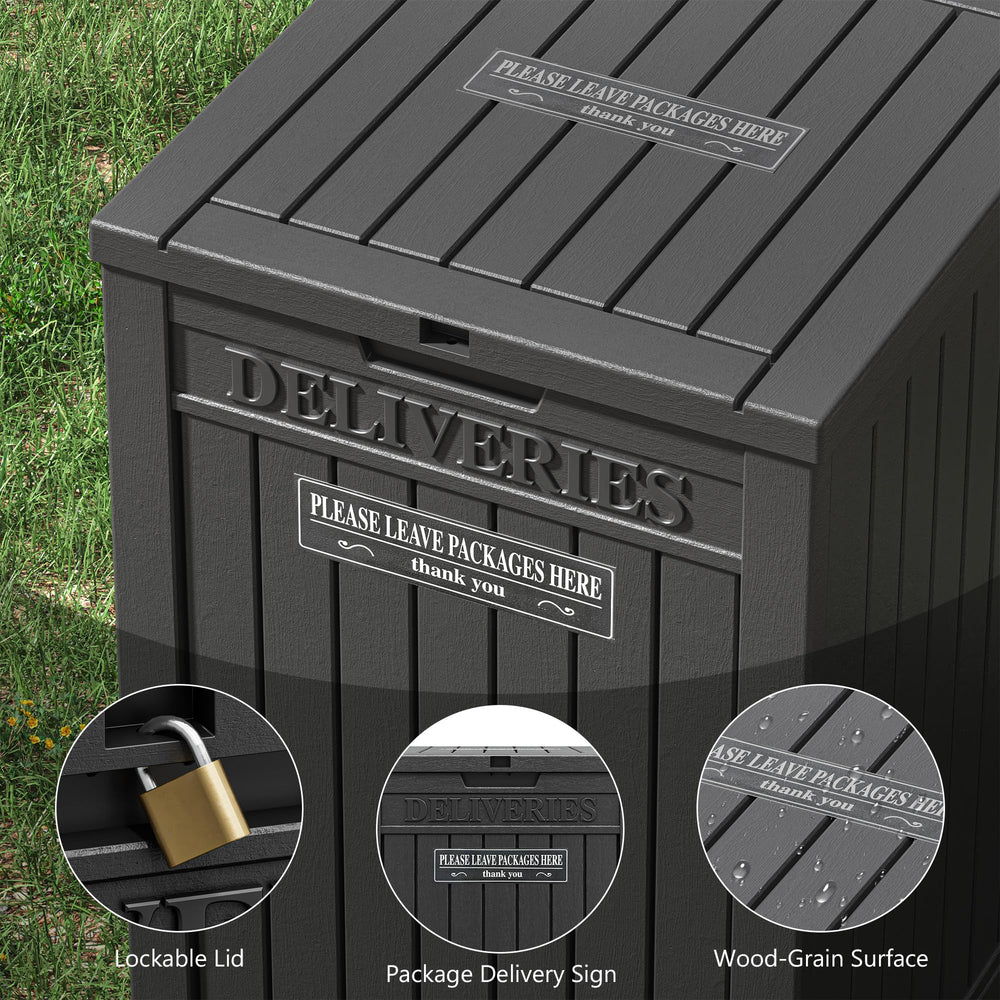 LHBGO filled with packages illustrating organized secure parcel storage