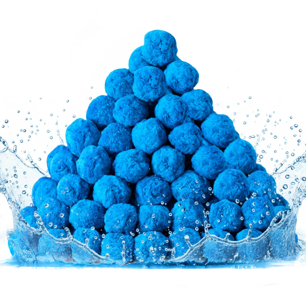 LHUKSGF front packaging showing the 4.6lbs filter balls and brand benefits