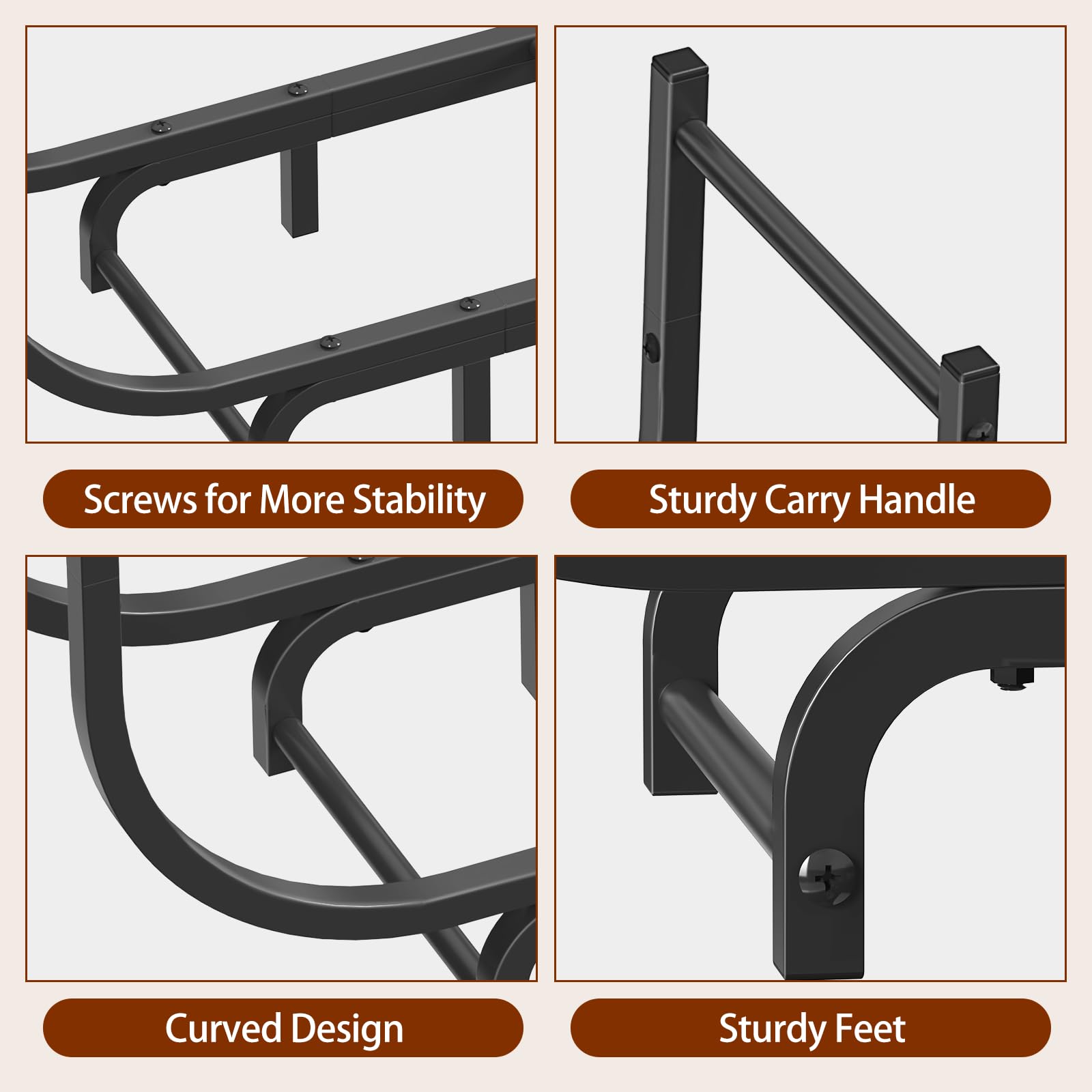 LIANTRAL side profile showing curved U-shape for stable, compact stacking