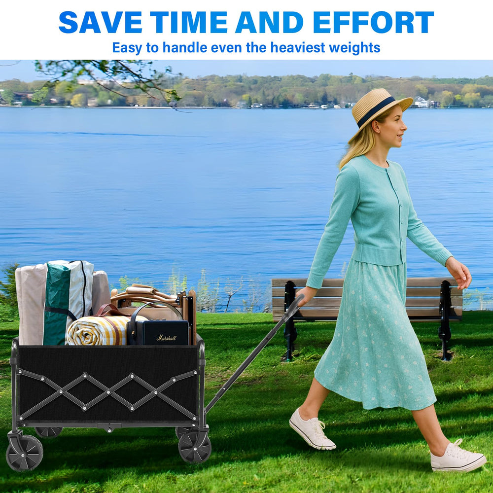 LIAPOTT lifestyle beach picnic use shows hauling gear effortlessly on sand