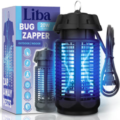 LiBa bug zapper front view showing light and durable casing for effective pest control
