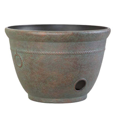Liberty Garden 1925-N front view showing aged patina and decorative banding, hides hose neatly