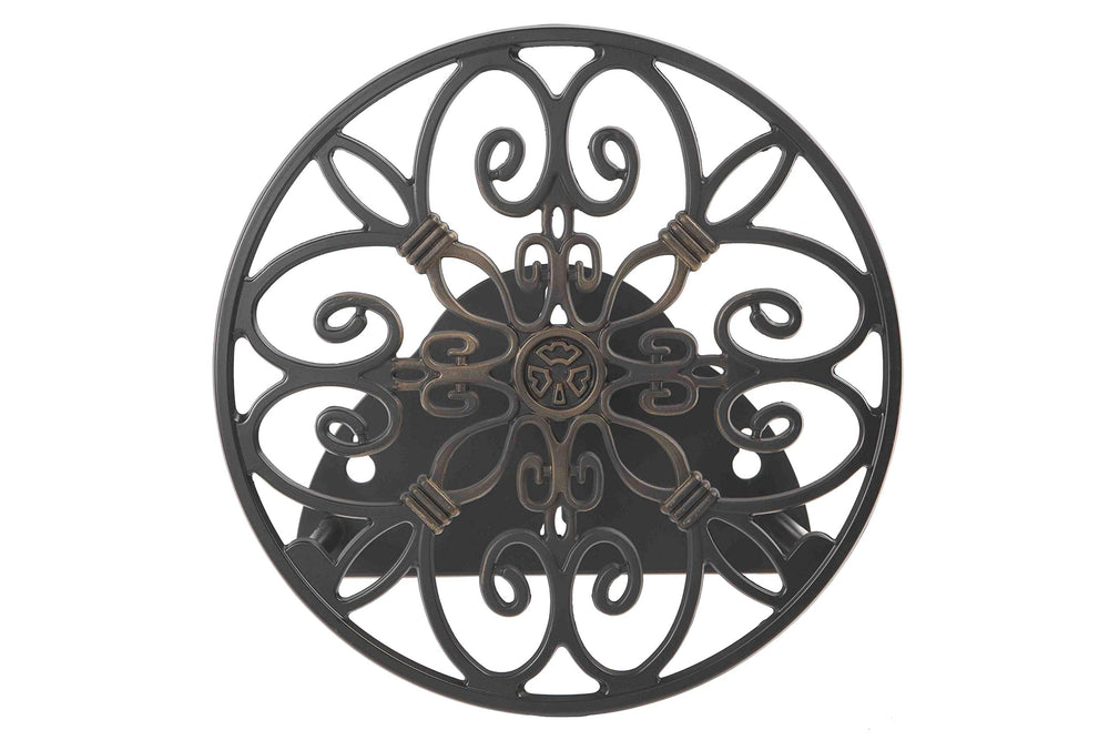 Liberty Garden 670 front view hanging on wall shows compact decorative storage benefit