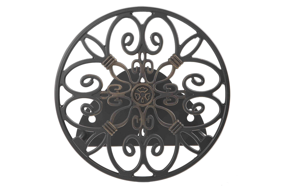 Liberty Garden 670 front view hanging on wall shows compact decorative storage benefit