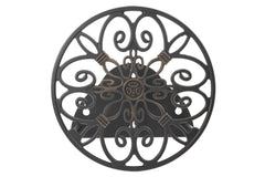 Liberty Garden 670 front view hanging on wall shows compact decorative storage benefit