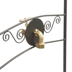 Liberty Garden detailed shot of decorative scrollwork emphasizing sturdy powder-coated finish