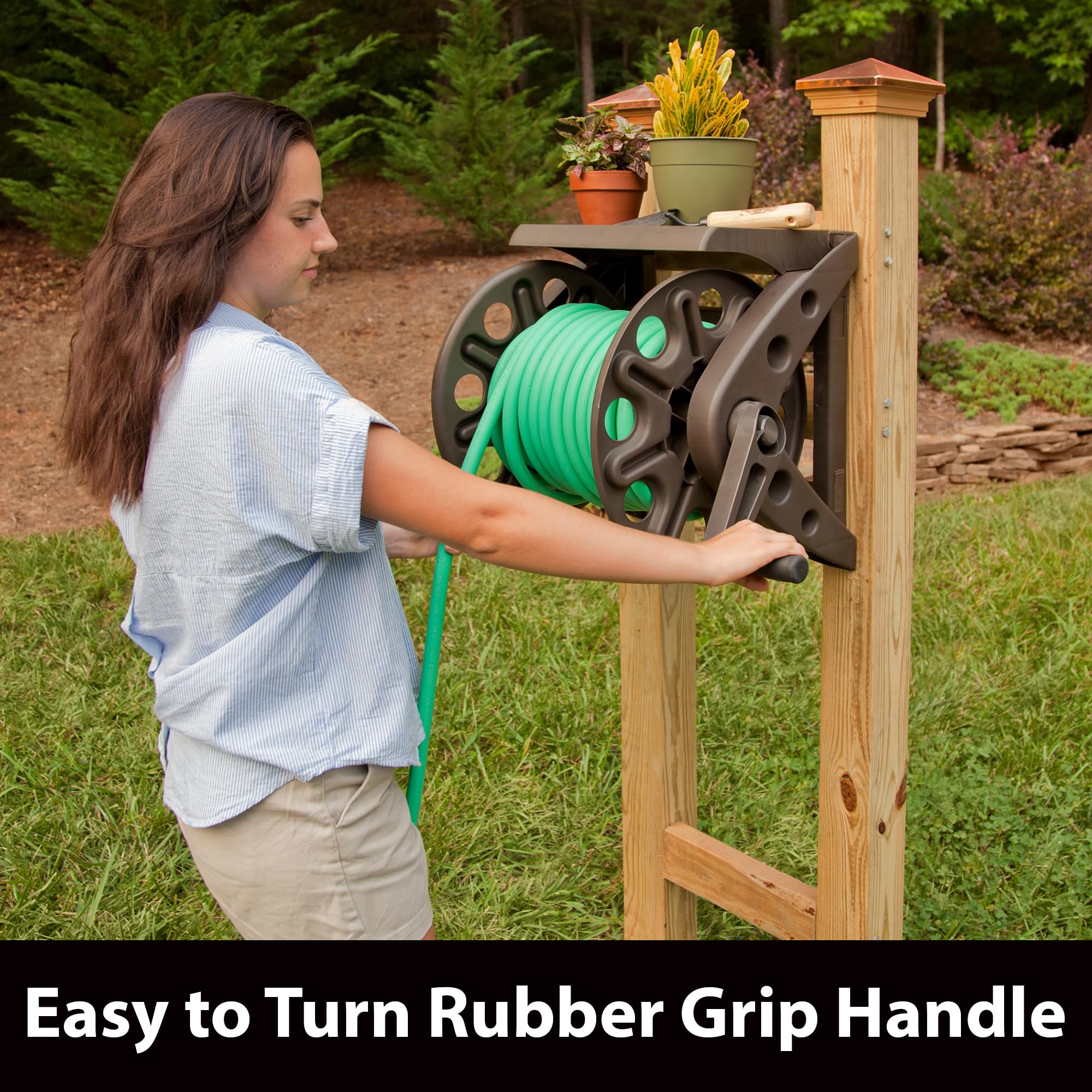 Liberty Garden mounting screws and anchors displayed for quick tool-free installation
