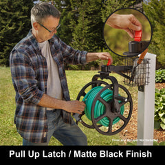 Liberty Garden basket and leader hose for quick tool access