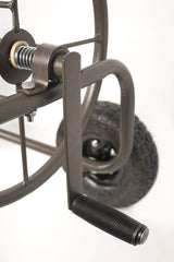 Liberty Garden pneumatic tire detail for easy rolling over rough terrain