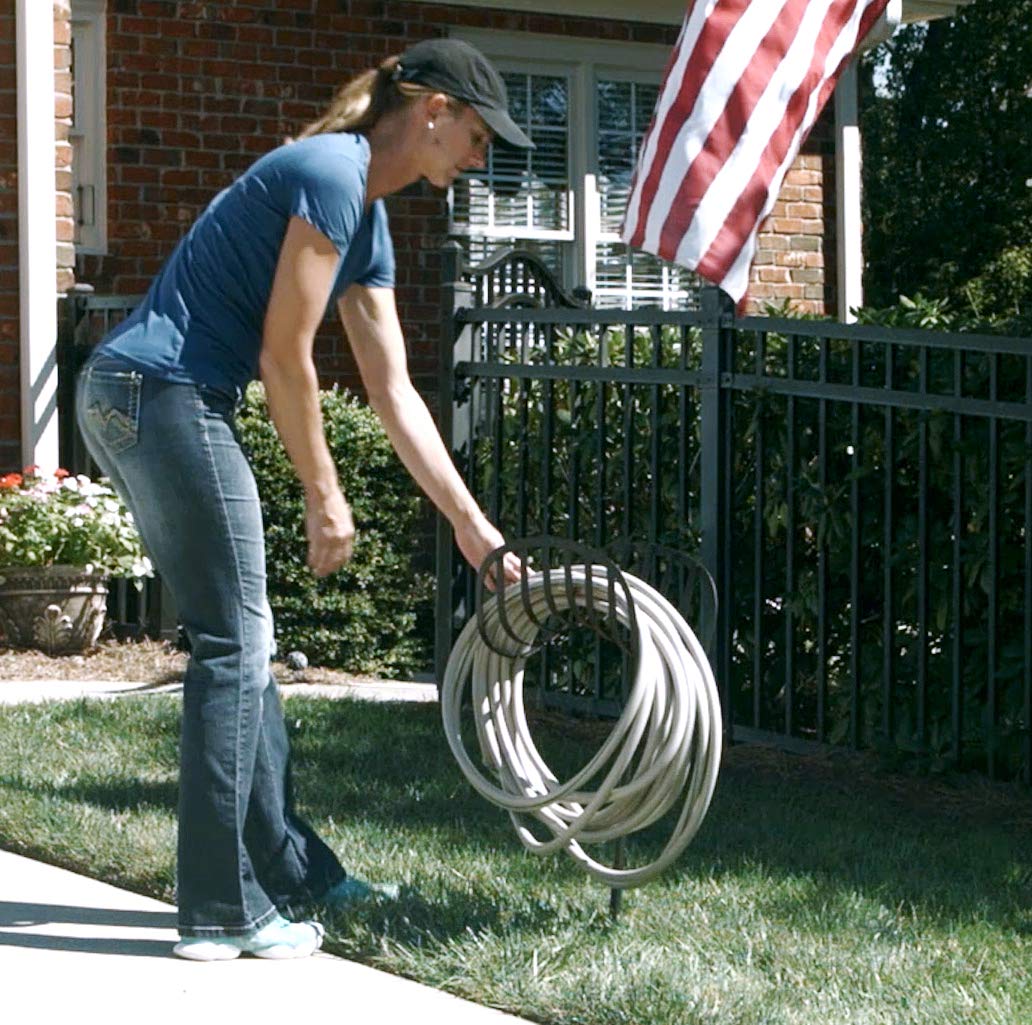 Liberty Garden next to shoe showing scale and easy portability benefit