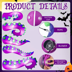 Libima tentacles glowing blue-purple at night for high-visibility appeal