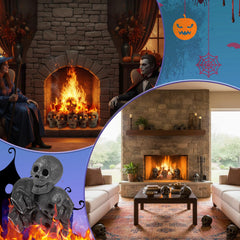 Libima stacked skulls arrangement showing striking vertical decoration benefit