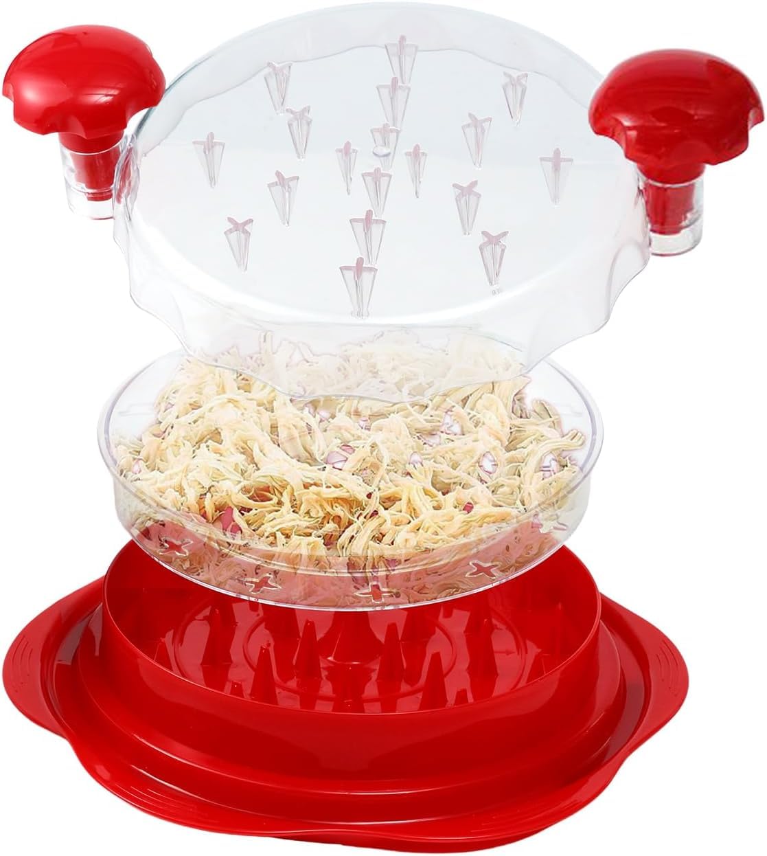 liboyixi front view of red shredder showing compact design and quick shredding benefit
