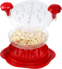 liboyixi front view of red shredder showing compact design and quick shredding benefit