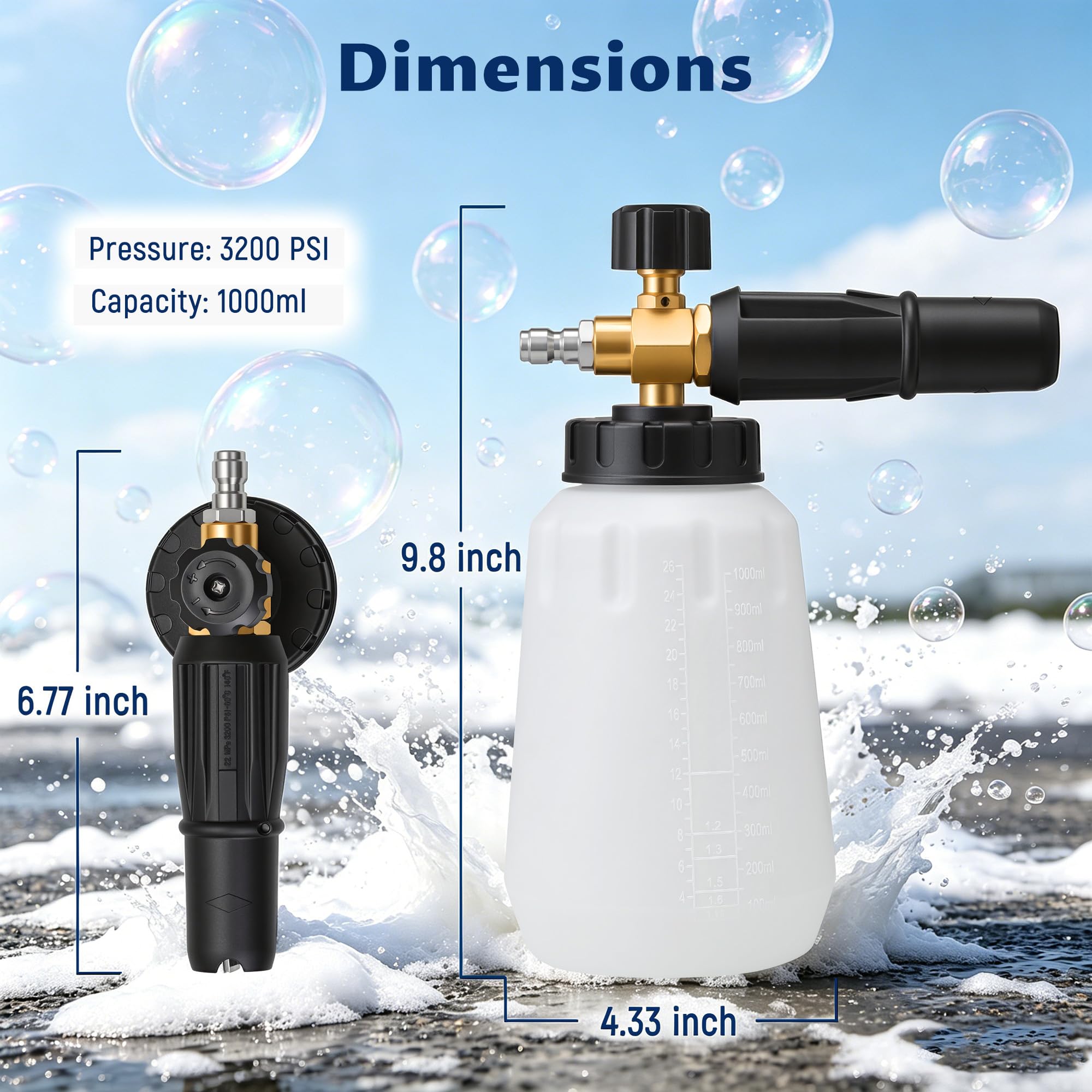 Lichamp wide mouth bottle top view for easy mixing and spill-free filling