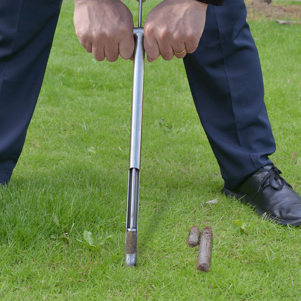 Lichtund probe beside ruler showing 16-inch reach for accurate depth
