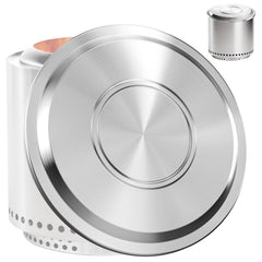 Lidereja front view of stainless steel lid showing full coverage and protection