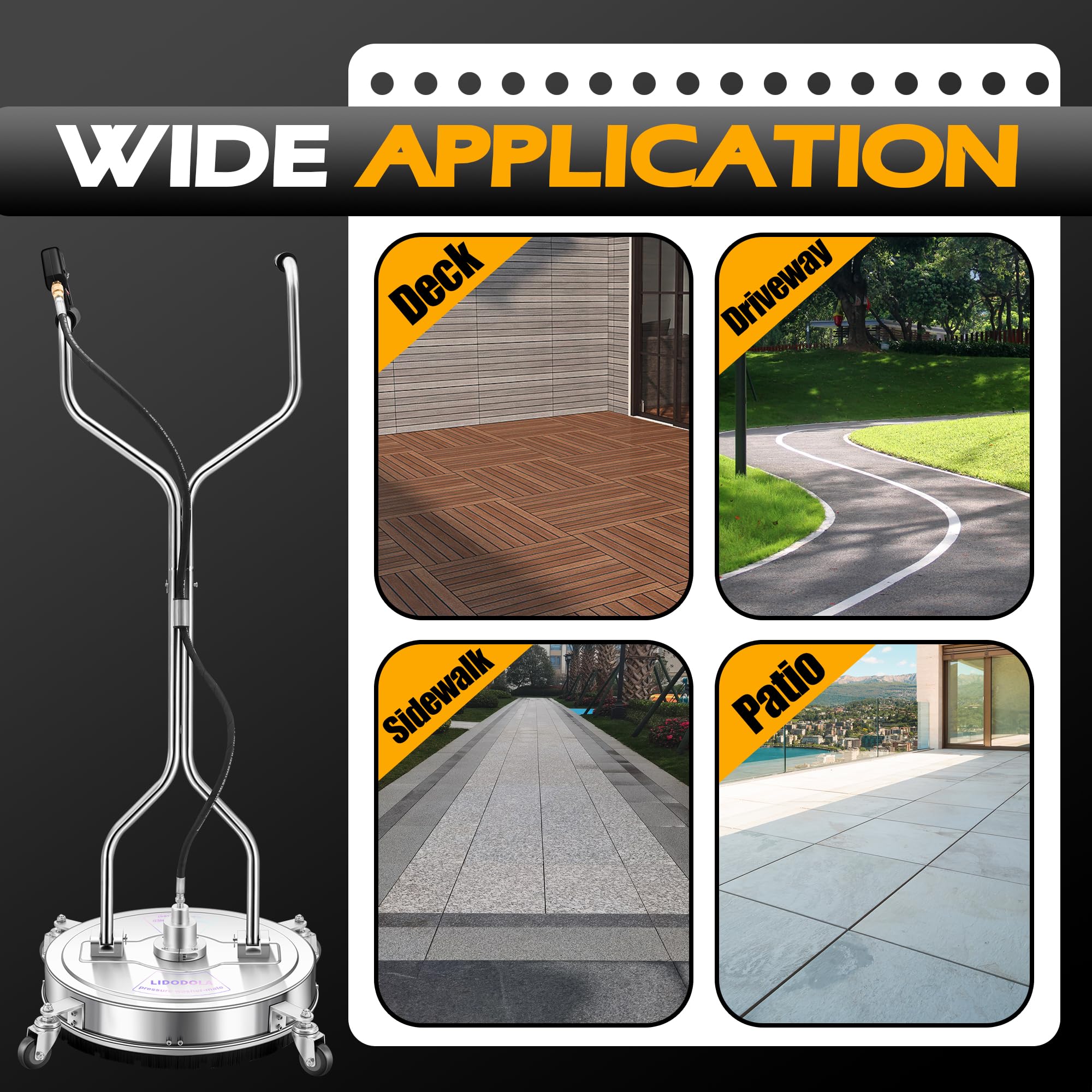 LidoDola included accessories laid out for easy setup and maintenance