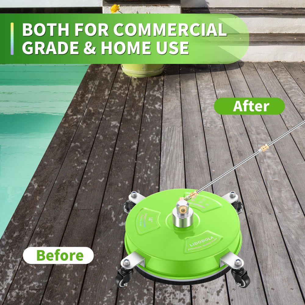 LidoDola before and after patio comparison demonstrating effective grime removal