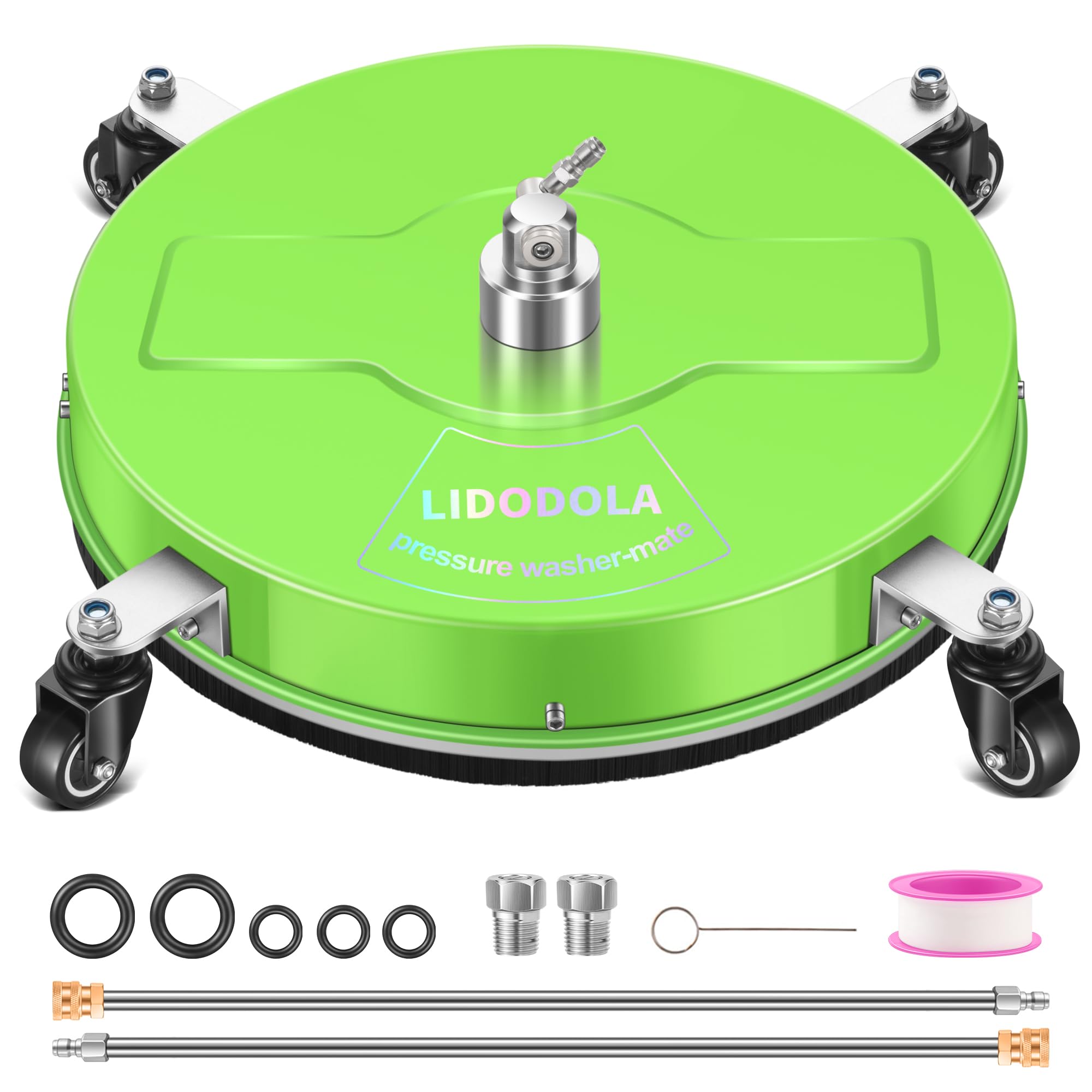 LidoDola front view of surface cleaner showing wide cleaning path benefit