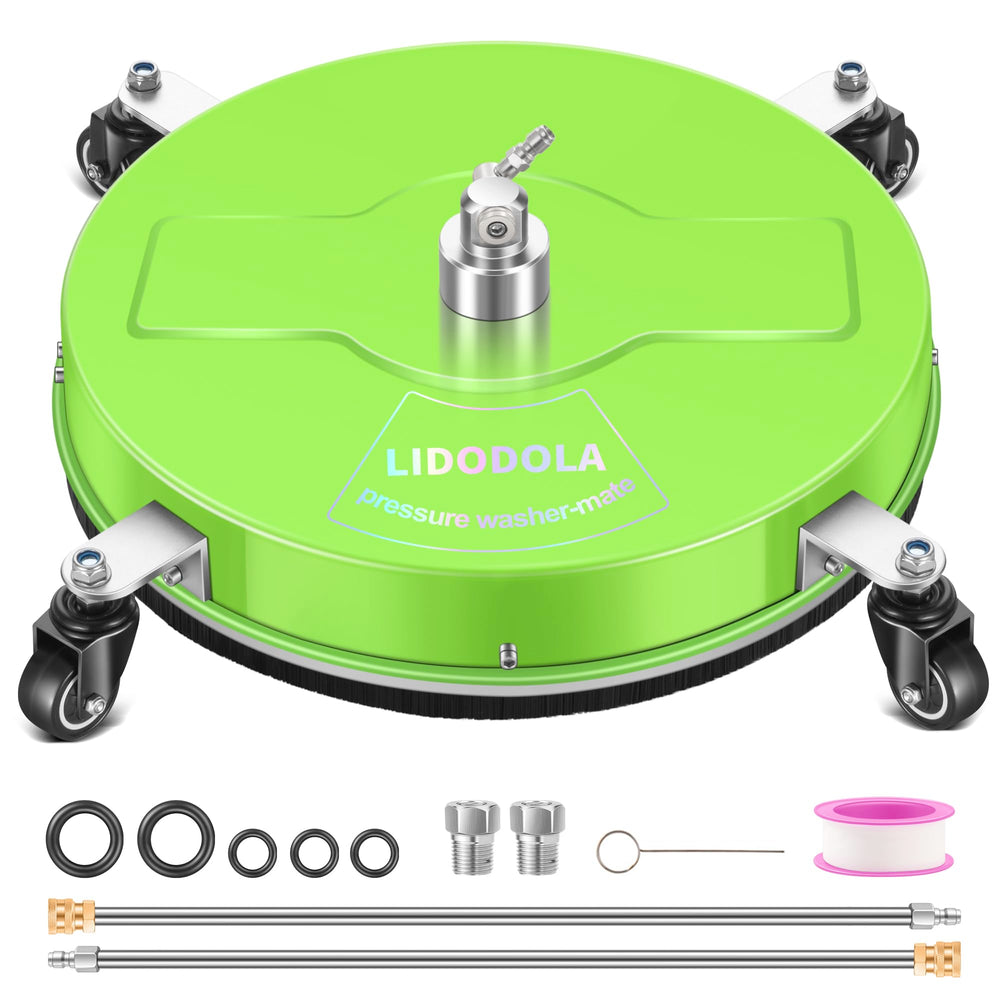LidoDola front view of surface cleaner showing wide cleaning path benefit