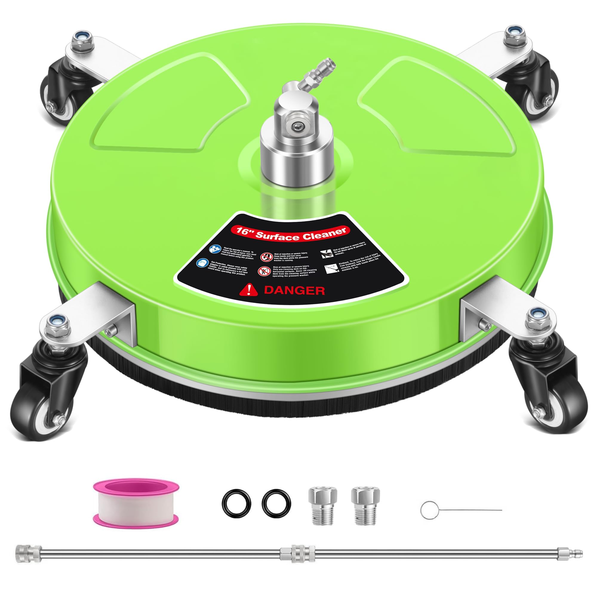 LidoDola front view of 16-inch surface cleaner showing compact durable design benefit rapid cleaning