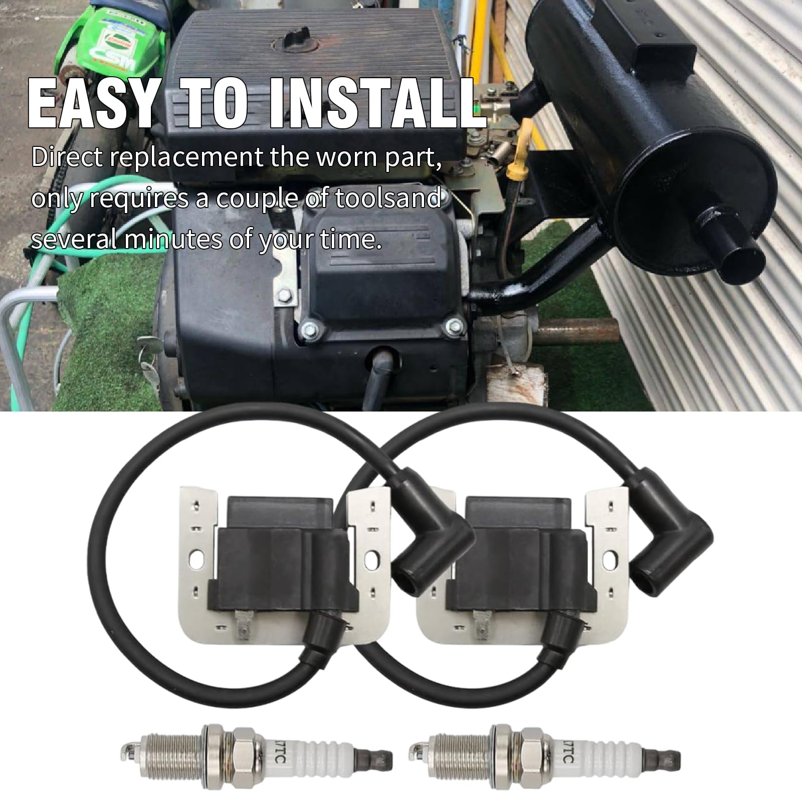 LIDSCURA kit during mower maintenance, demonstrating quick field replacement benefit