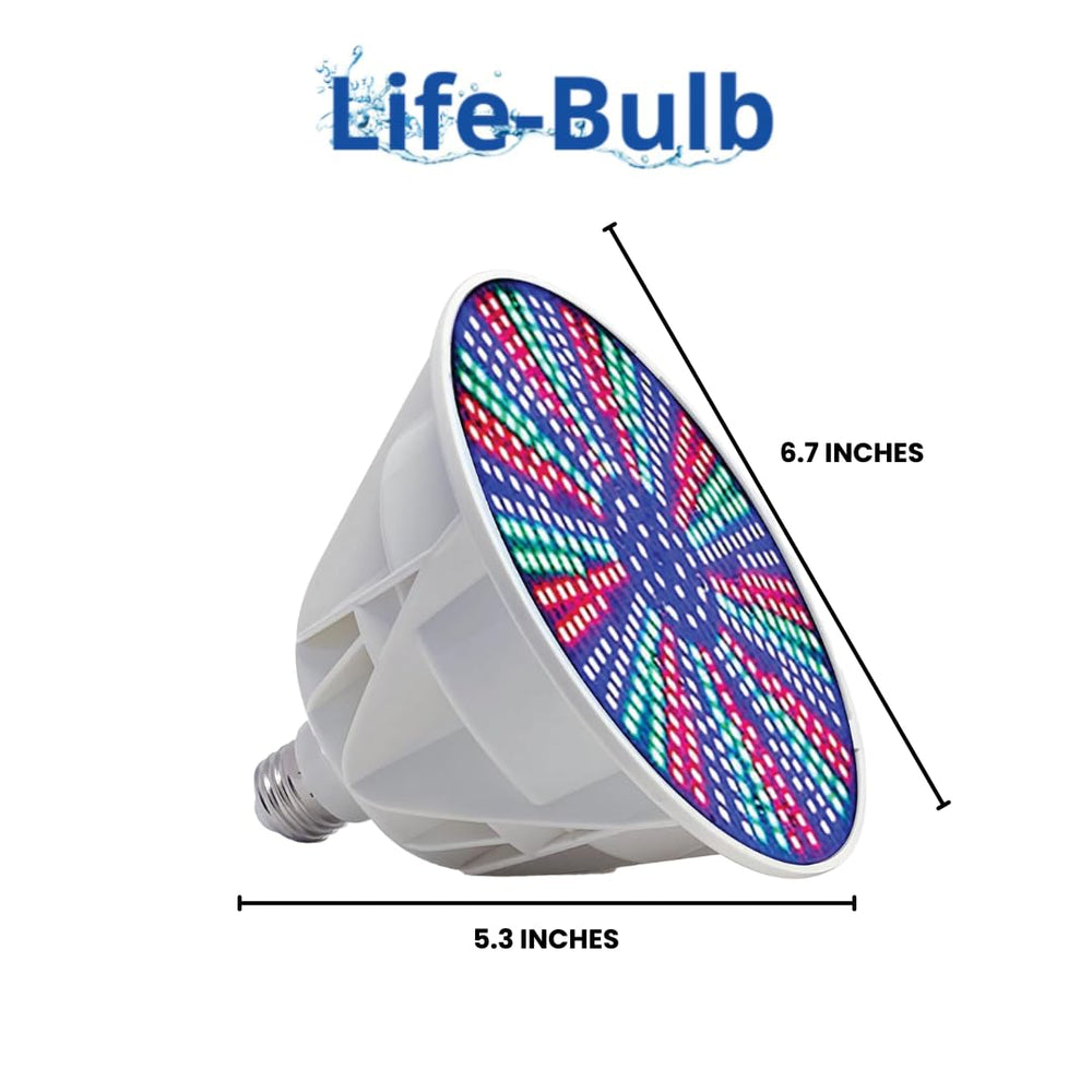 Life-Bulb in hand for size comparison showing easy screw-in installation