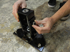 Life Saver bubble level close-up ensuring plumb alignment for accurate holes