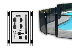Life Saver gate front view showing full 4-foot height and secure entry benefit