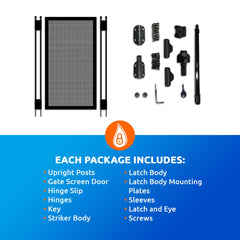 Life Saver self-closing hinge and adjustable swing for convenient operation