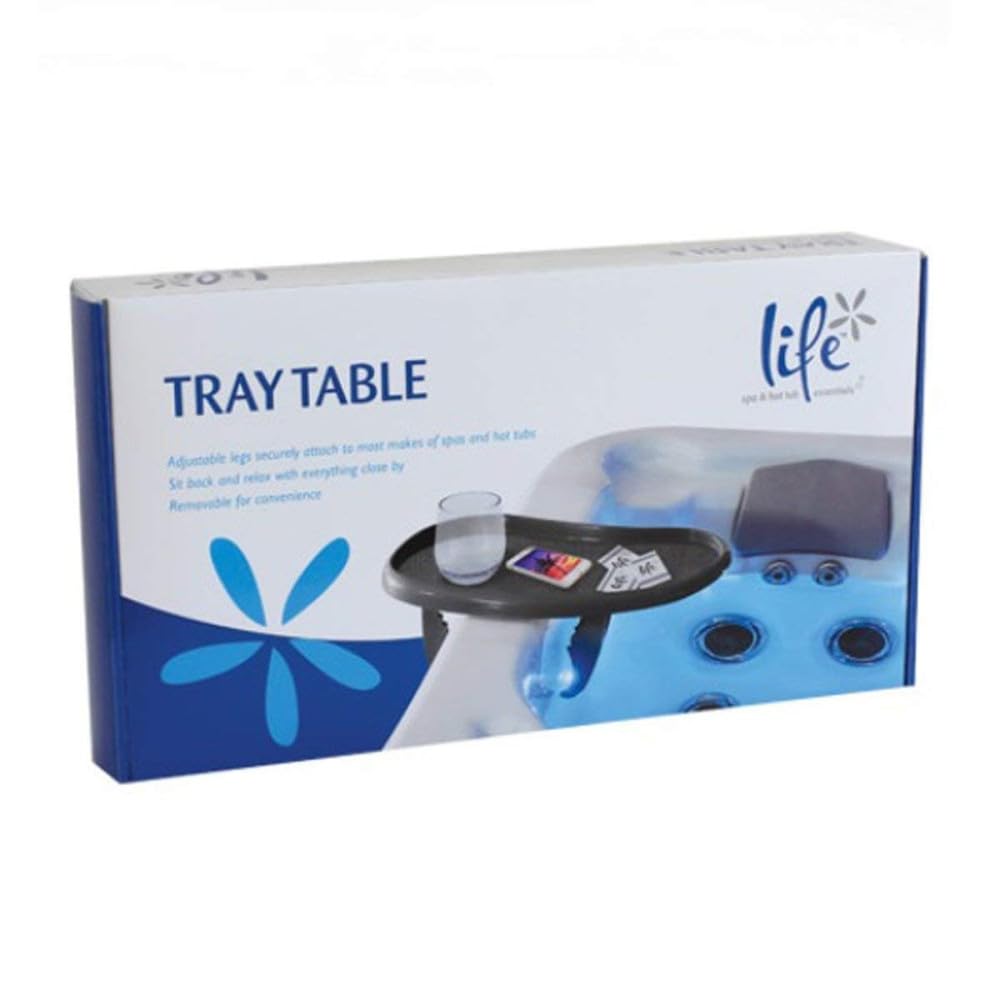 LIFE tray table close-up of drainage holes keeping water from pooling and items dry