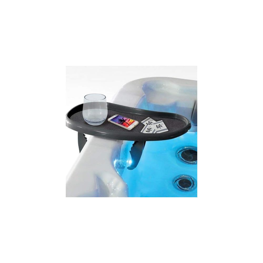 LIFE tray table adjustable leg detail demonstrating secure grip and protective strip