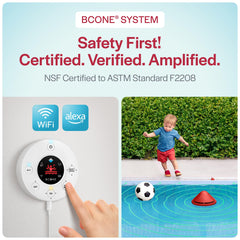 Lifebuoy home alarm unit front panel with lights providing clear household alerts