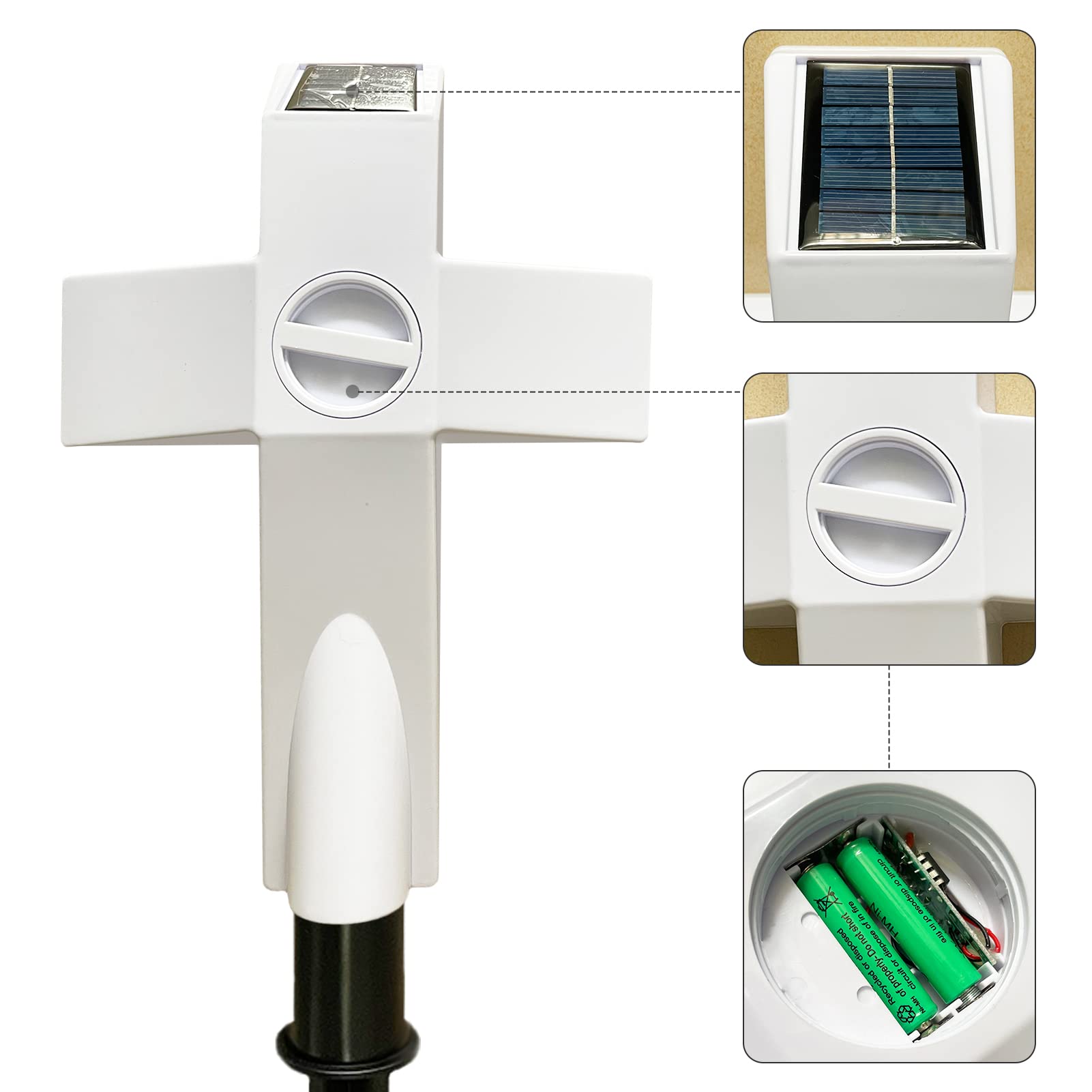 Lifeholic side profile of stake demonstrating easy ground insertion