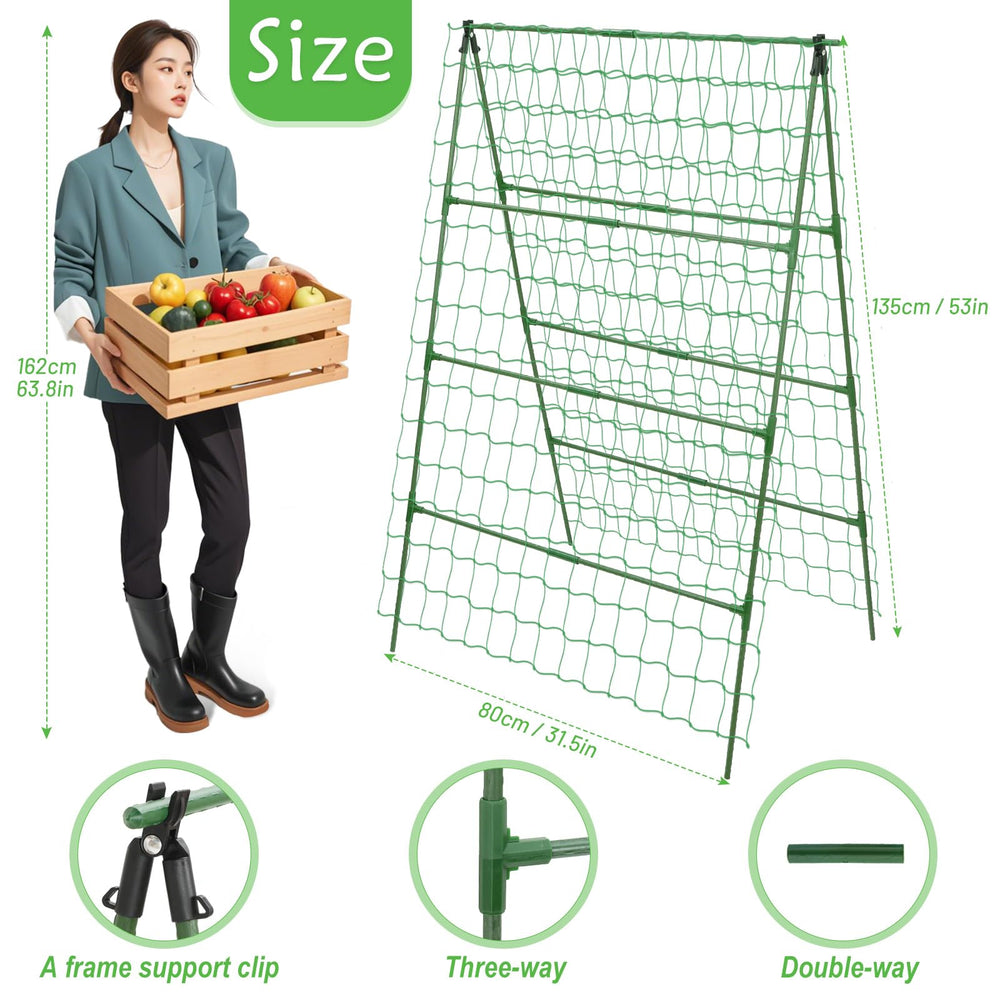 LifeisLuck trellis installed in raised bed maximizing garden space